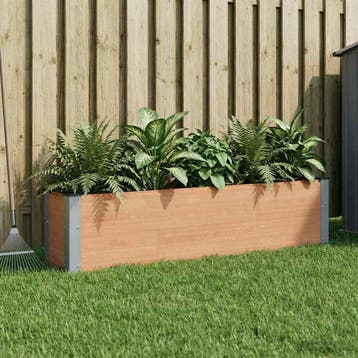 vidaXL Verhoogde plantenbak Bruin 150 x 30 x 36 cm WPC en, Verzenden, Nieuw, Minder dan 60 cm, 30 tot 60 cm
