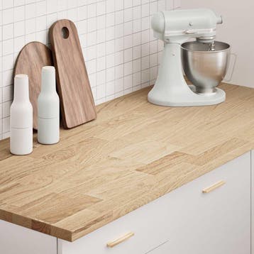 vidaXL Keuken werkblad rechthoekig 140x63,5x2,7 cm massief, Huis en Inrichting, Tafels | Eettafels, Verzenden, Nieuw