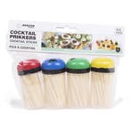 Benson Cocktailprikkers in dispensers - Hout - 6.5 cm - S..., Ophalen of Verzenden, Nieuw