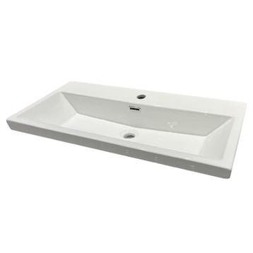 Sani Royal Ceramico Wastafel Compact Keramiek Wit, Nieuw