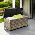 Wicker opbergbox Kiruna met kunststof gaas, 120x55x61,5cm, 2, Verzenden, Nieuw