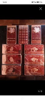 90 Troy Ounce - Koper .999 - Canada (Zonder minimumprijs)