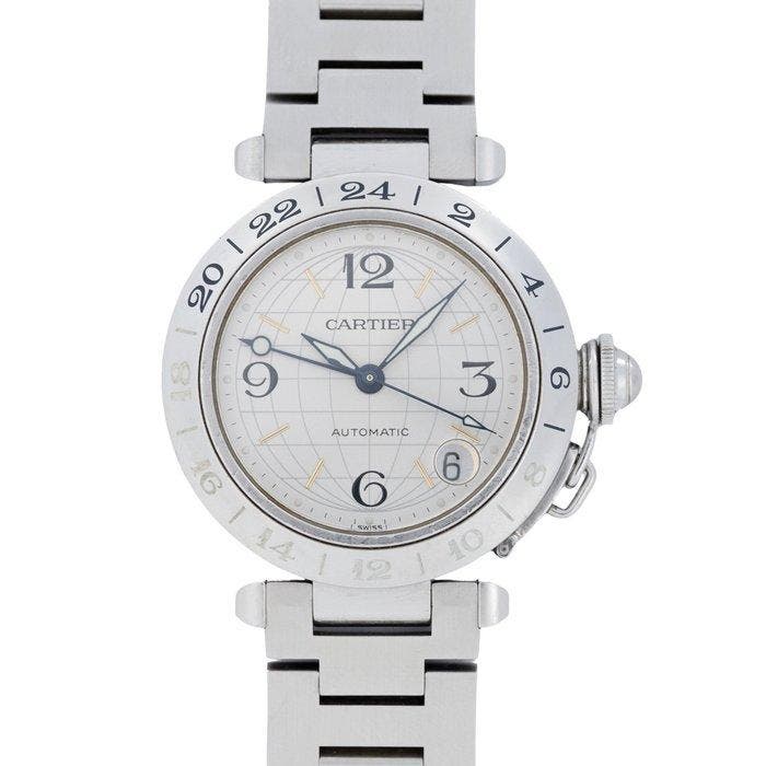 Cartier - Pasha C Meridian GMT - Zonder minimumprijs -, Sieraden, Tassen en Uiterlijk, Horloges | Heren