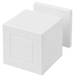 Knopkruk SQUARE JB200PD ongeveerd op rozet mat wit, Verzenden, Nieuw