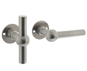 Intersteel deurklink L/T Bol met ronde rozet Ø42 mm, Doe-het-zelf en Verbouw, Deuren en Horren, Verzenden, Nieuw
