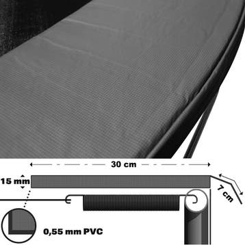 Trampoline Randkussen 3m | RVS | Beste Prijs, Ophalen of Verzenden, Nieuw, Afzuiger