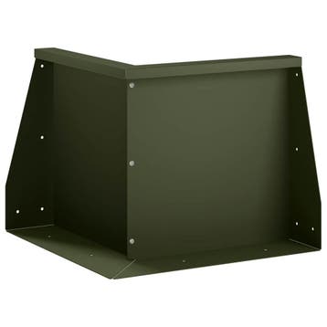 vidaXL Keerwand 50 x 50 x 40 cm Staal Olijfgroen, Verzenden, Nieuw