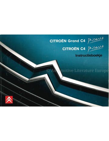 2008 CITROEN C4 PICASSO INSTRUCTIEBOEKJE NEDERLANDS, Auto diversen
