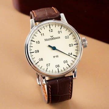 Meistersinger - N° 02 24 Hour Dial - Zonder minimumprijs -, Nieuw