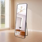 LoXa Passpiegel Elegancia Zwart – 160x60 cm – Staand of Hang, Verzenden, Nieuw