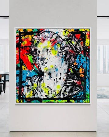 Mikko - Ancient Lady On Frame - XL, Antiek en Kunst