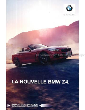 2018 BMW Z4 BROCHURE FRANS, Nieuw, BMW, Author