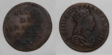 Frankreich Gad 80 Louis Xv Liard De France 1657 I Limoges, Verzenden