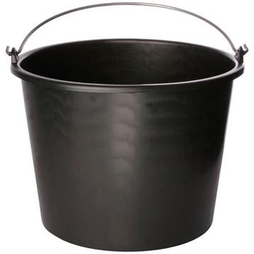 Emmer 12L, Zwart, Verzenden, Nieuw