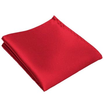 Fako Fashion - Pochette - Pochet - Satijn - 22x22cm - Rood, Verzenden, Nieuw