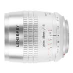 Lensbaby Velvet 85 silver Canon RF, Ophalen of Verzenden, Nieuw, Standaardlens