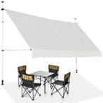 2dekans | coast Intrekbaar Zonnescherm 300x125 cm — Beige,, Ophalen of Verzenden, Zo goed als nieuw