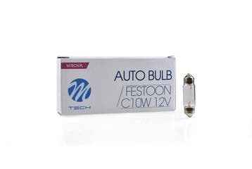 M-TECH C10W 12V 10W - 36mm - Helder - per 10 stuks, Verzenden, Nieuw