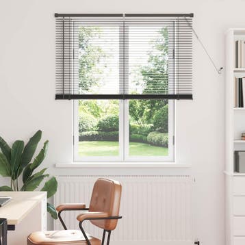 vidaXL Venetiaanse jaloezie Zilvergrijs 150 x 120 cm 25 mm, Huis en Inrichting, Stoffering | Gordijnen en Lamellen, Verzenden