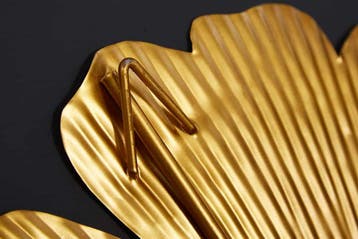 Elegante wanddecoratie GINKGO 110cm goud in filigrane, Ophalen of Verzenden, Nieuw
