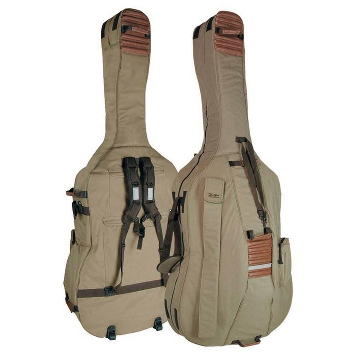 Boston CB-544 contrabashoes 4/4, beige-bruin, 23mm gevoerd,, Muziek en Instrumenten, Instrumenten | Onderdelen, Nieuw, Ophalen of Verzenden