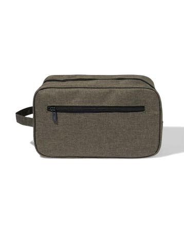 HEMA Toilettas 27x12x16cm donkergroen, Verzenden, Nieuw
