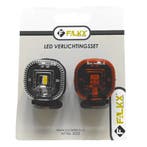 Falkx LED fietsverlichting set - siliconen - zwart - 100..., Ophalen of Verzenden, Nieuw
