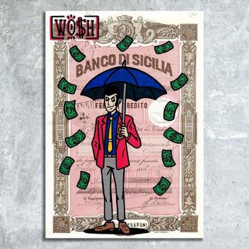 WO$H - Banco di Sicilia 5491 ( with frame )