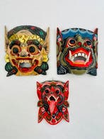 Barong Ket & Garuda - Hout - Exotische wanddecoratie -, Antiek en Kunst