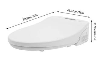 Slimme Bidettoiletbril met Verwarmde Zitting en LED-licht, Verzenden, Nieuw