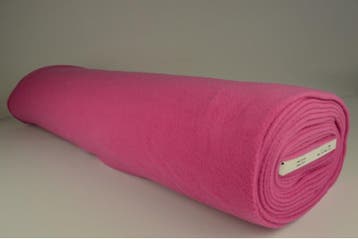 Roze fleece stof - Rol van 10 meter - Snelle verzending, 120 cm of meer, Ophalen of Verzenden, Roze, Polyester