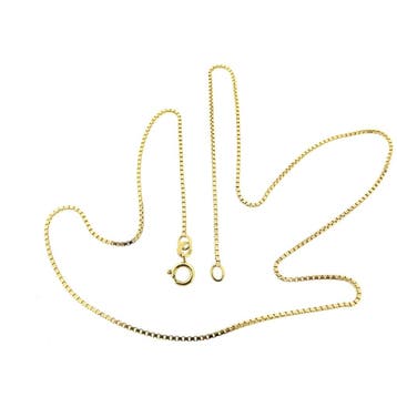 Gouden Venetiaanse schakelketting, Ophalen of Verzenden, Gebruikt, Goud, Goud