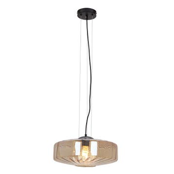 Design hanglamp amber, Sevda, Ophalen of Verzenden, Nieuw, Glas, Design