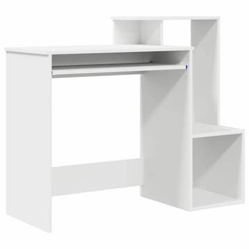 vidaXL Bureau Wit 106 x 41 x 88,5 cm Bewerkt hout, Verzenden, Nieuw