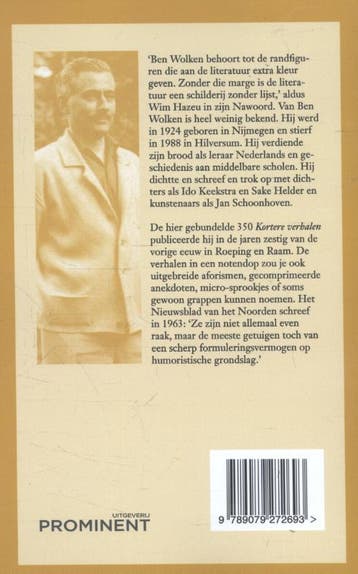 Kortere verhalen / Prominent-reeks / 26 9789079272693, Verzenden, Gelezen, Ben Wolken