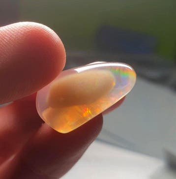 Opaal Spook-Ei 19,70 ct Cabochon - Hoogte: 25 mm - Breedte: