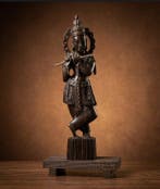 Beeld, Große Krishna Venugopala Statue - Handgeschnitztes