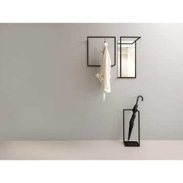Functionals Frame S wandkapstok met spiegel - zwart, Huis en Inrichting, Verzenden, Nieuw
