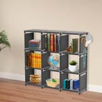 Opbergkast | Boekenkast | Organizer | 110x30x110 | Zwart, Verzenden, Nieuw