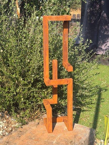 Ana Lucia B.M - Sculpture Corten - XL - No Reserve