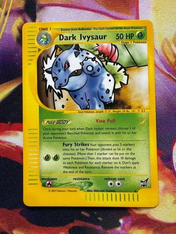 1 Card - Dark Ivysaur 6, Nieuw