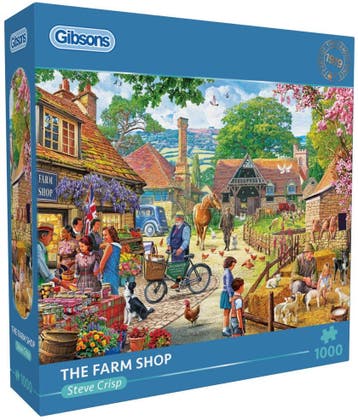 Steve Crisp - The Farm Shop Puzzel (1000 stukjes) | Gibsons, Verzenden, Nieuw