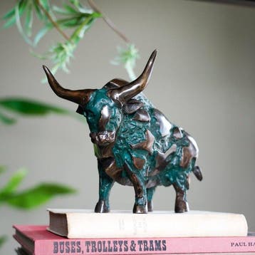 sculptuur, NO RESERVE PRICE - Bull in Pieces Sculpture - 17