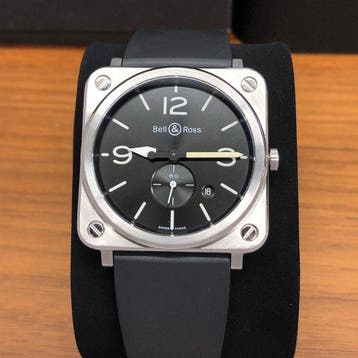Bell & Ross - BR-S STEEL (Sleek Aviator) - BRS-BLC-ST -, Nieuw
