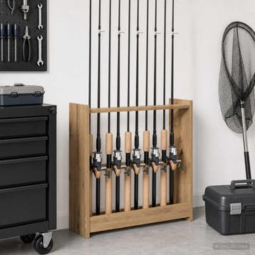 vidaXL Biljartkeu standaard Bewerkt hout 60 x 20 x 57 cm, Verzenden, Nieuw