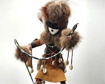 Hopi Slangen-Danser, Katsinam-figuur - Kachina - Hopi - V.S.