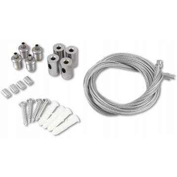 LED Paneel Ophangset - Aigi - 1 Meter, Ophalen of Verzenden, Nieuw, Minder dan 50 watt, Lamp met armatuur