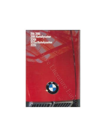 1985 BMW 3 SERIE BROCHURE DUITS, Nieuw, BMW, Author
