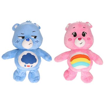 Set van 2 Troetelbeertjes - pluche - 28 cm - blauw en roze, Verzenden, Nieuw