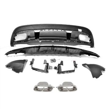 Diffuser With Chrome Exhaust Tips Voor Mercedes GLA X156, Ophalen of Verzenden, Nieuw
